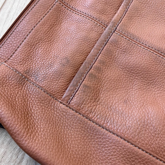 Fossil Morgan Zip Top Crossbody Bag - Saddle color - Picture 7 of 14